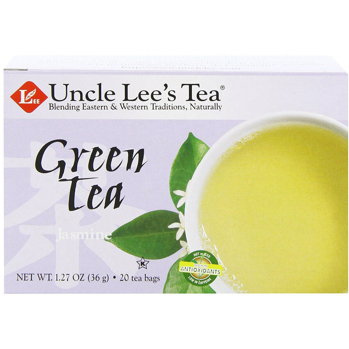 Uncle Lees Tea Green Tea With Jasmine Tea Bags, 20 Ea